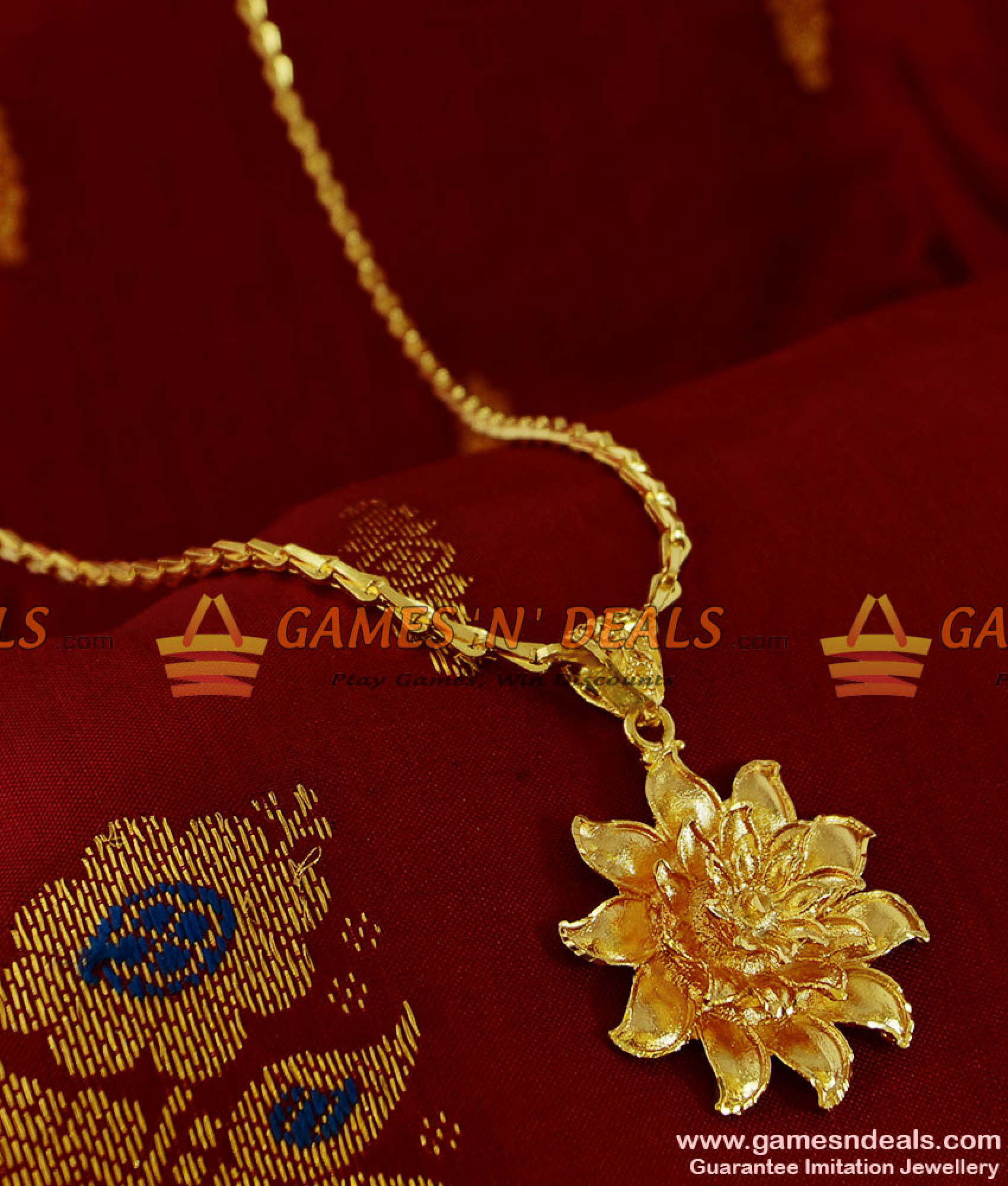 BGDR115 Teen Design Flower Dollar South Indian Imitation Jewellery